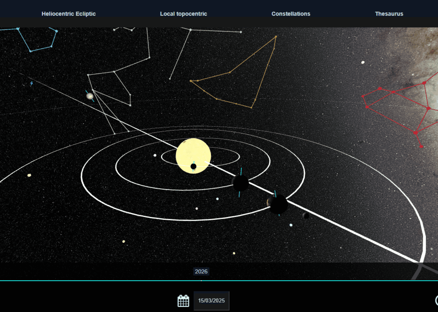 AstroAlgos — capture d’écran desktop