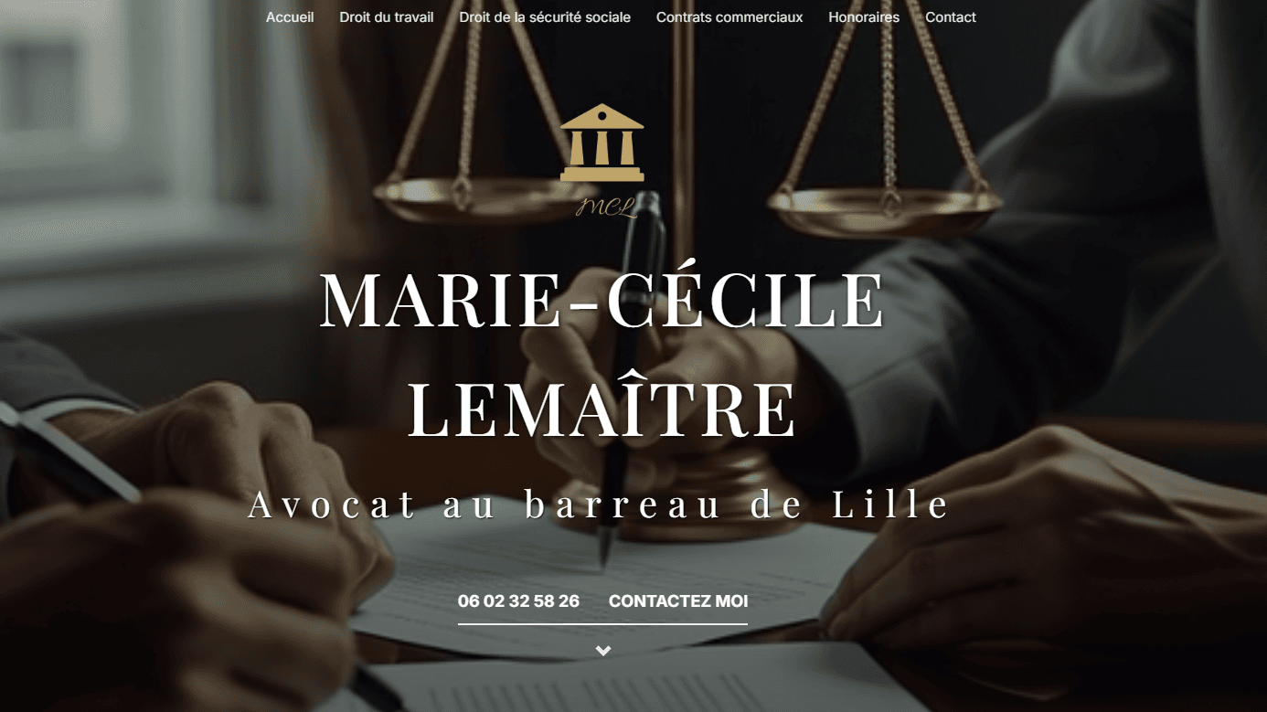 Template Avocat — Template de site web moderne et professionnel pour avocats, conçu pour mettre en valeur votre expertise juridique avec un design élégant et une navigation intuitive.