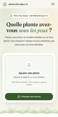 Plantes des Alpes — version mobile